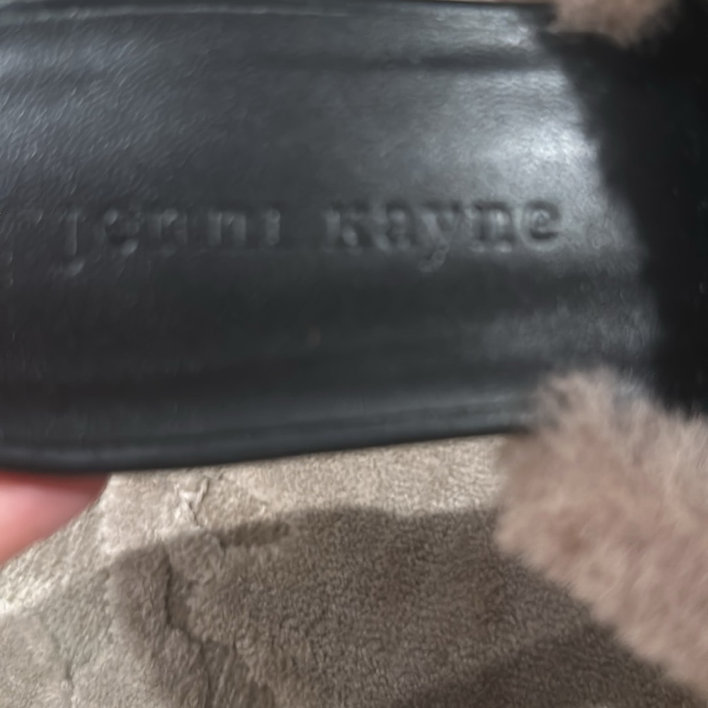 Jenni Kayne Faux Fur Slippers. Made In Italy, Size 39. View 4